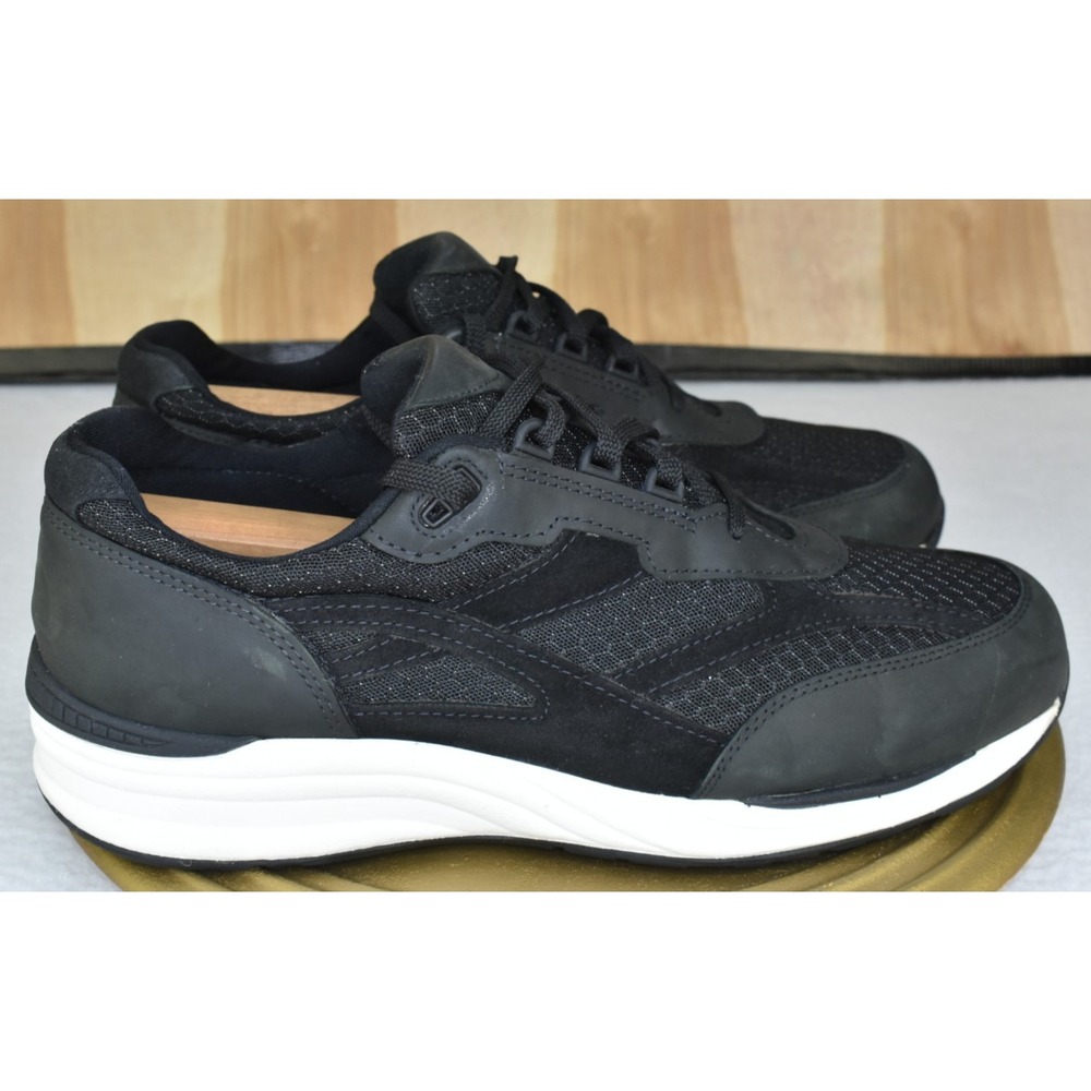 SAS Journey Mesh Men Shoes Size 13 Narrow Walking Black Suede Lace Up Sneakers - Picture 3 of 11